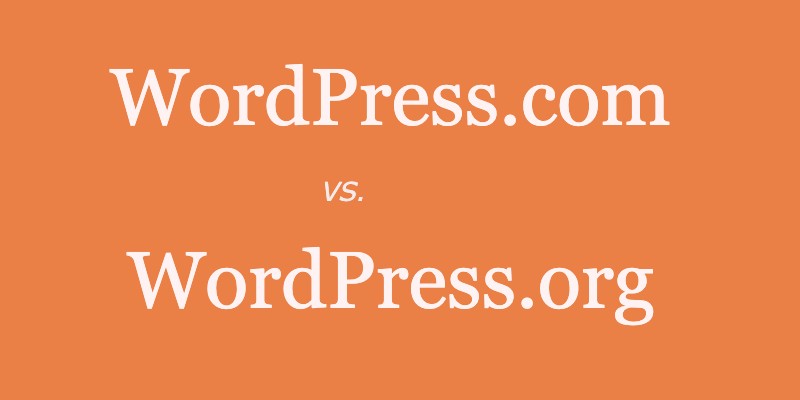 What's the difference between WordPress.com and WordPress.org?
